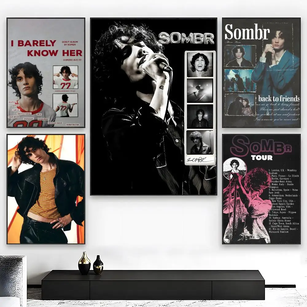 Mexican Rapper S-sombr Poster Wall art print art suitable for living room bedroom bar parlor home decor gift