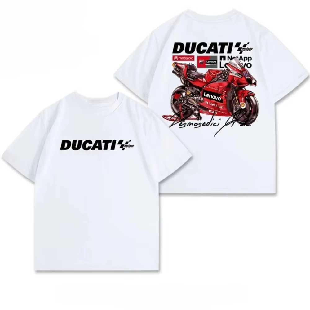 2026 new Top Motorcycle Short-sleeved Cotton T-shirt Cycling Graphic Printing High-end Luxury Unisex Style Both of Men and Women
