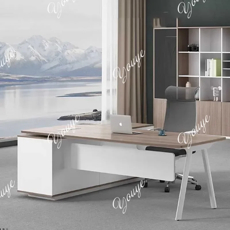 Drawer Home Study Office Desk Study Wide Bedroom Coffee Computer Office Desk Laptop Storage Writing Mesa Ordenador Furniture