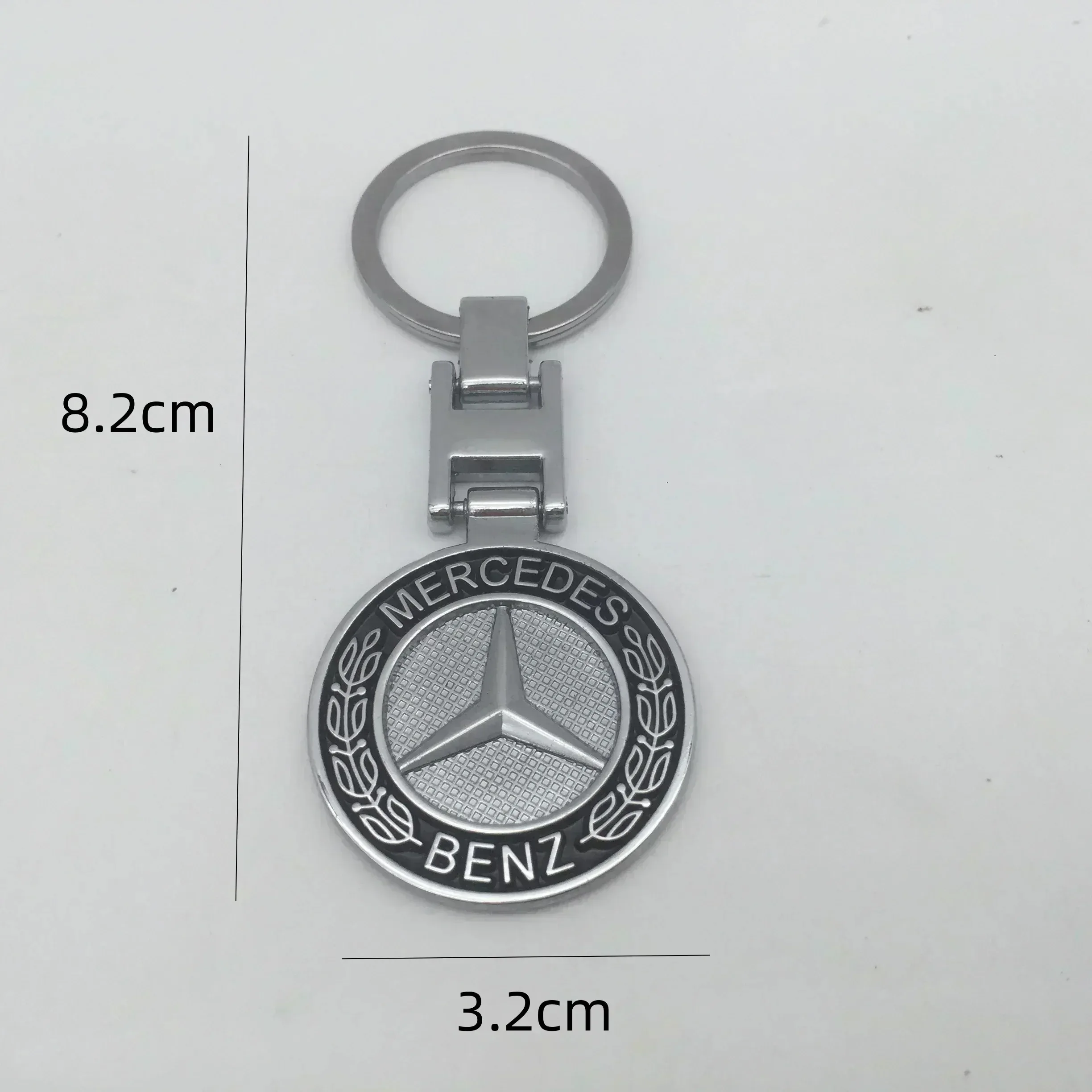 1pcs 3D Metal Zinc Alloy for AMG Car Key Ring Emblem Keychain key chain Keyring badge Decal styling Accessories