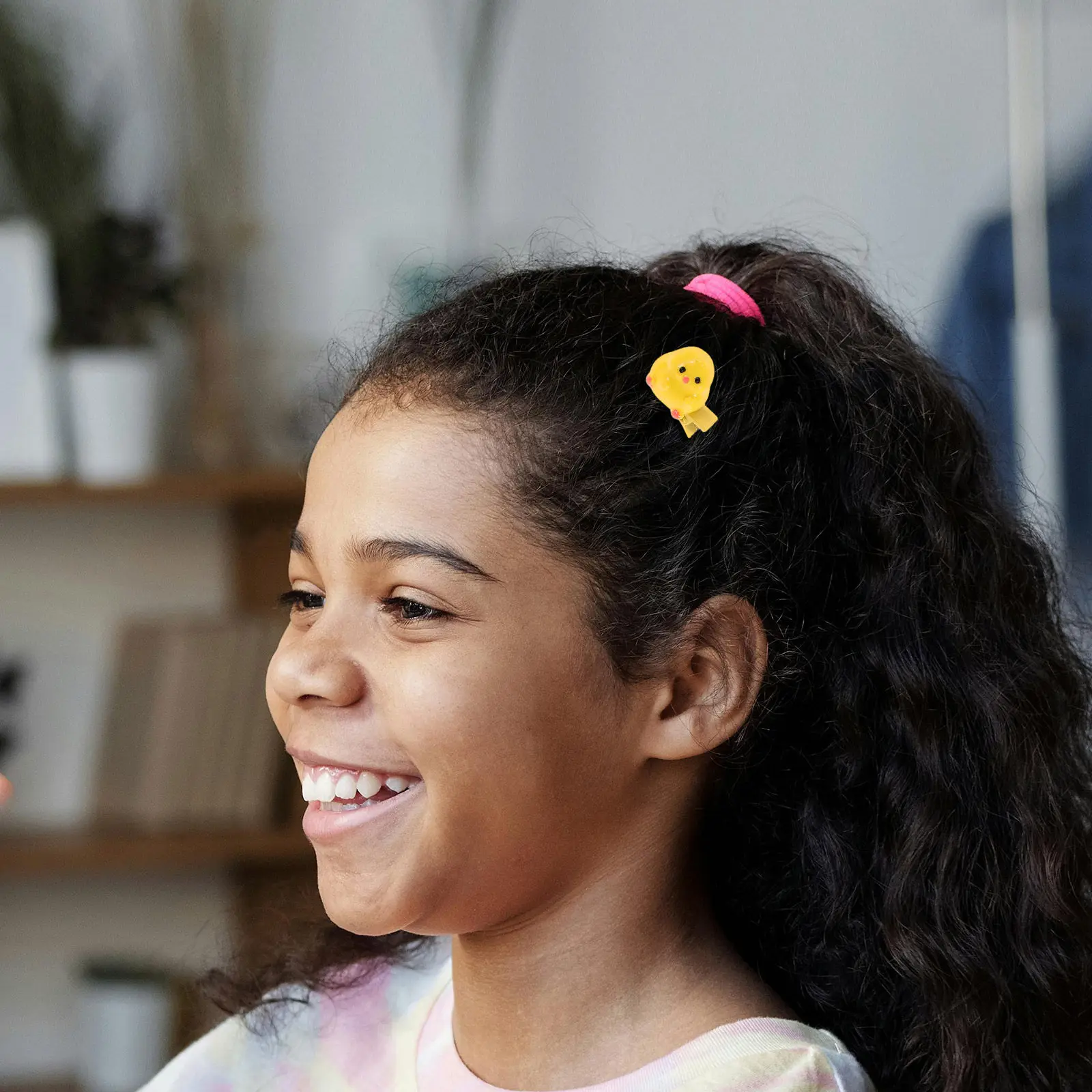

6Pcs Hair Clips Cute Cartoon Yellow Chick Side Bang Hair Accessories for Daily Party Travel Body Clip