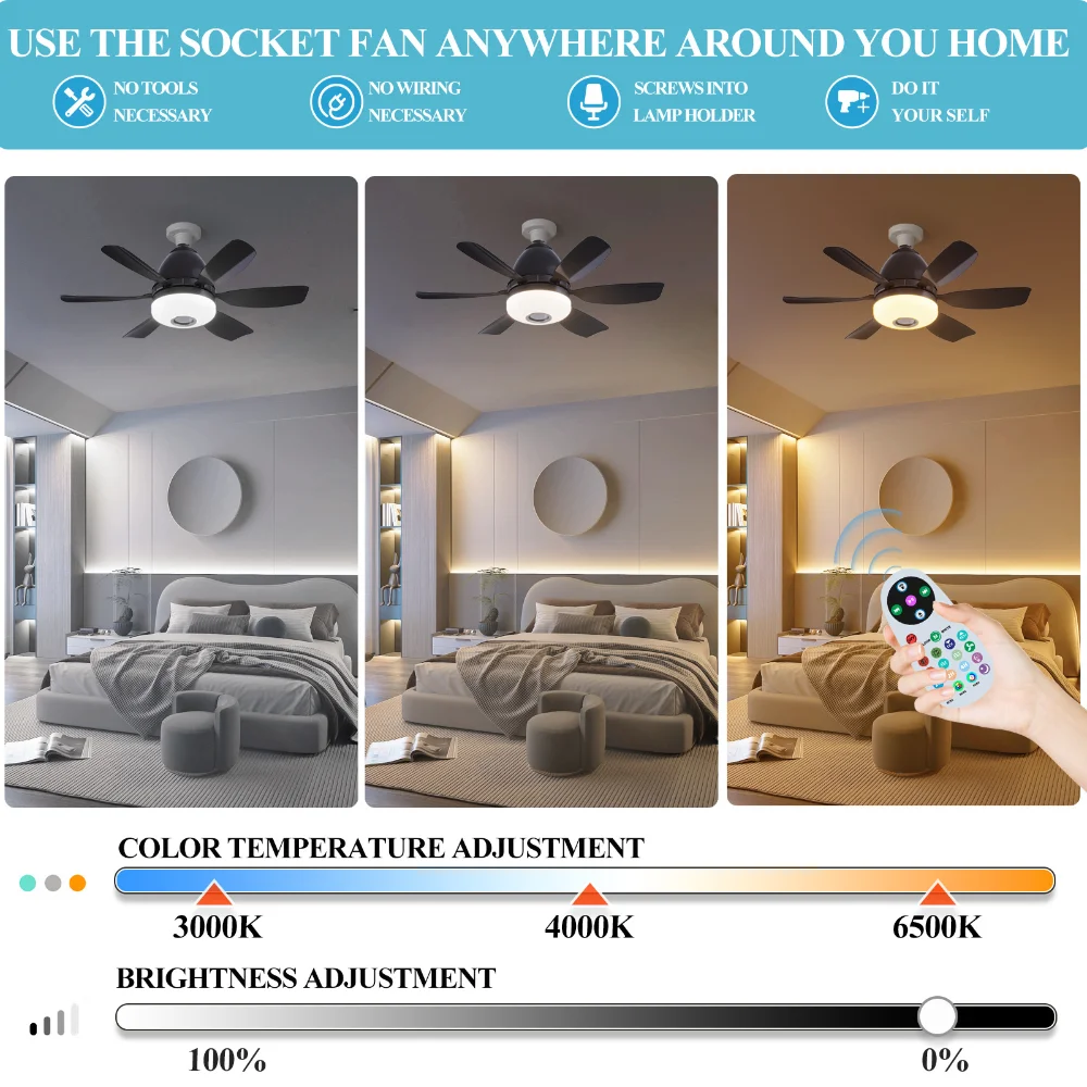 Ventilador de Teto LED com Mud - Smart Ceiling Fan avaliação e preço