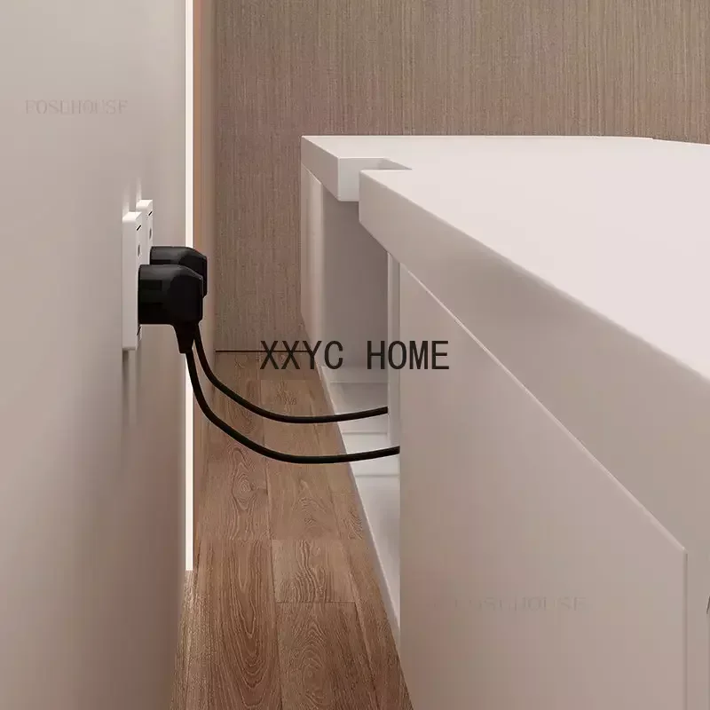 Noordse massief houten hangende tv-kasten Woonkamermeubilair Modern minimalistisch klein appartement Slaapkamer Wandgemonteerde tv-standaards