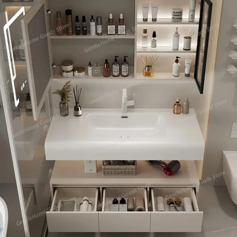 

Funky Bathroom Cabinet Modern Jewelry Space Saving With Sink Storage Narrow Makeup Replica Creative Szafka Trendy Furniture