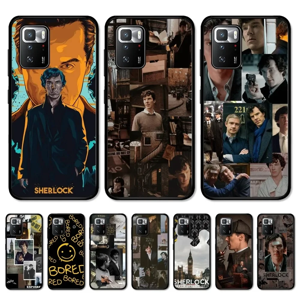 221b-S-SherlockS-H-HolmesS-TV Phone Case For Redmi Note 4 X 5 A 6 7 8 Pro T 9 Pro 9S 10 Pro 11 Pro 11S 11Epro PocoM3pro