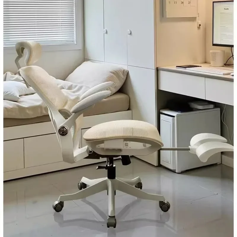 Black and white P2Pro ergonomic chair, girls computer chair