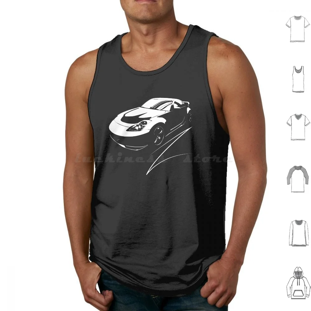 350Z Tank Tops Print Cotton Nissan Fairlady Datsun Generations 370Z 350Z 300Zx 280Zx 240Z S30 S130 Z31 Z32 Z33 Z34 Nismo