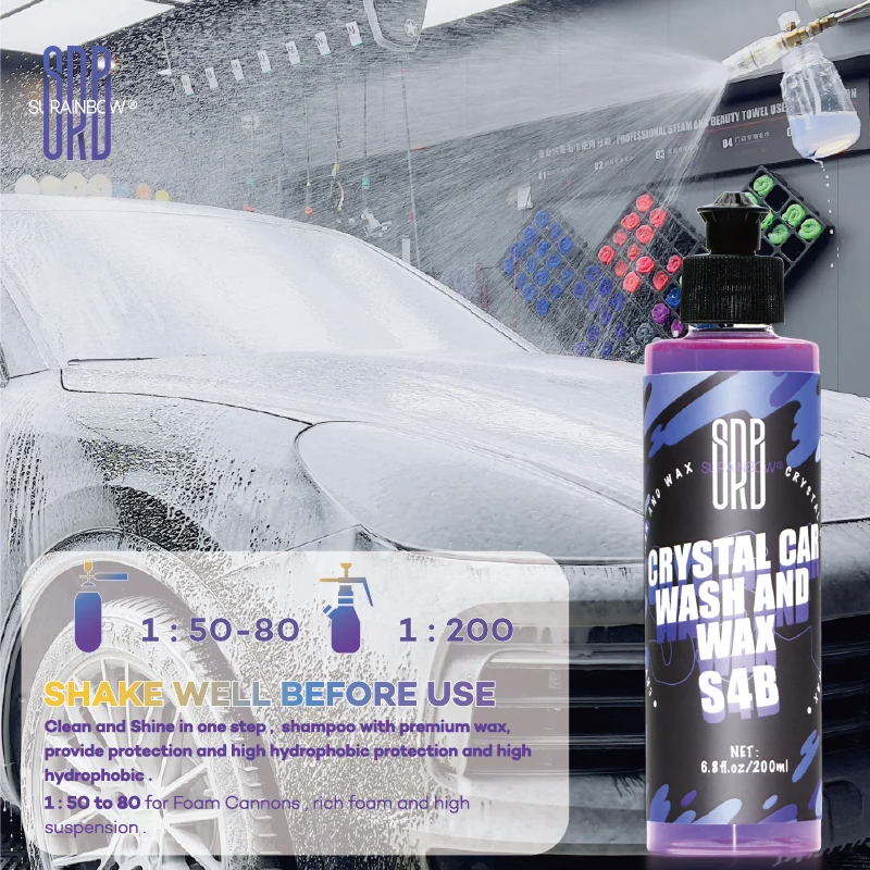 Ceramic Car Wash Soap - Build Ceramic Coating During Wash on Cars, - SiO2 Shampoo Works with Foam Guns, Cannons, Pressure Washer
