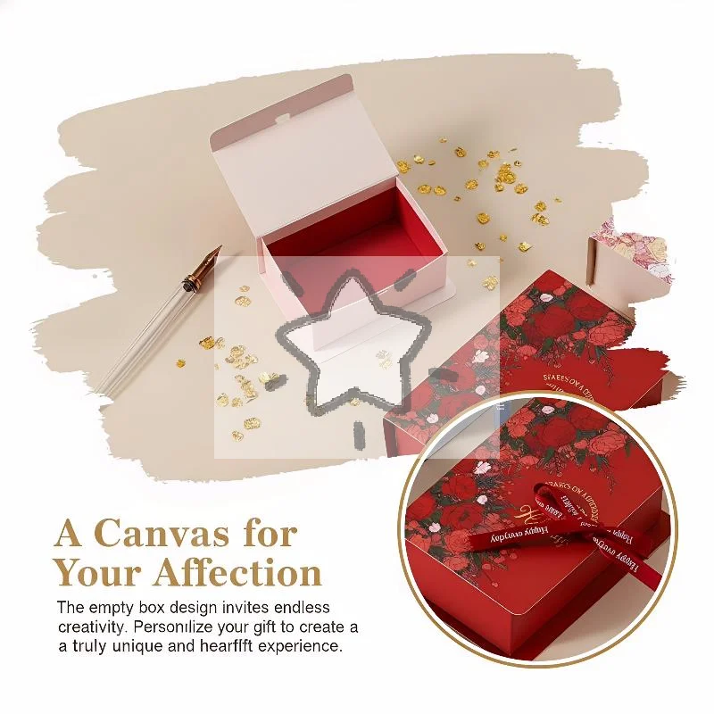 5Pcs Gift Box Ribbon Set Paperboard Packaging for Candy Chocolate Party Wedding Favors Elegant Presentation