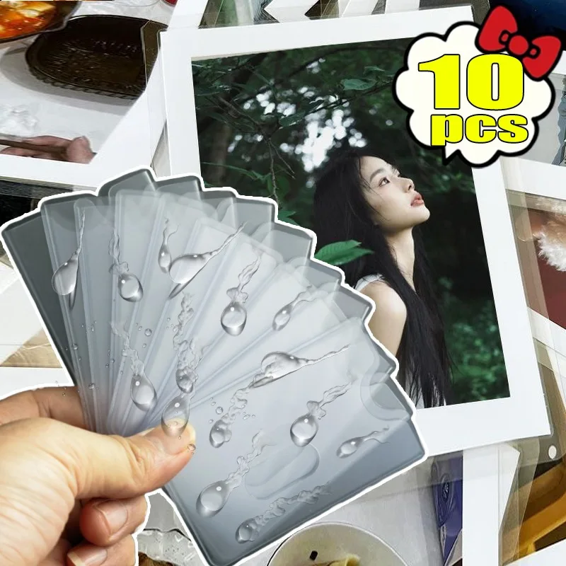 1-10 قطعة حامل بطاقة PVC واضح معرف شارة حامي حجب مقاوم للماء بطاقة الائتمان كم رقيقة جدا تصميم DIY بها بنفسك اكسسوارات أدوات #2