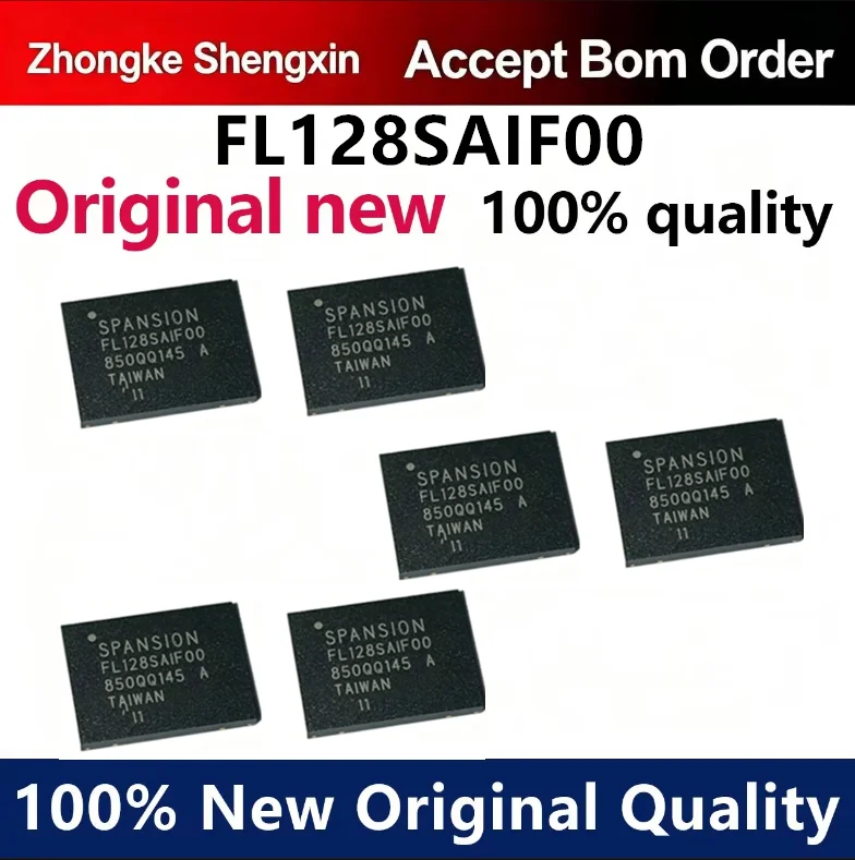 （5pcs-100pcs）Brand new original S25FL128SAGNFI000 silk screen FL128SAIF00 WSON-8 FLAH memory