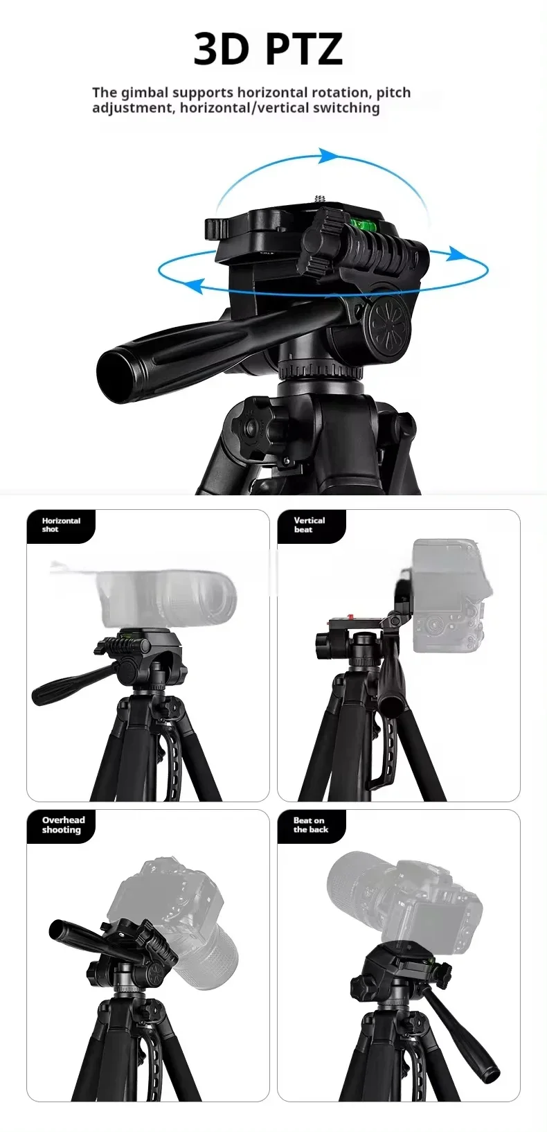 Tripod ponsel profesional, dudukan ponsel F550T dengan lampu Remote untuk kamera ponsel dan lampu memancing malam