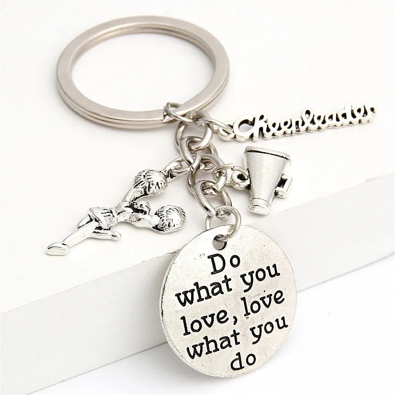 التشجيع المفاتيح يهتف فريق سحر كيرينغ المراهقين هدية سلاسل المفاتيح اسهم دروبشيبينغ يهتف المجوهرات