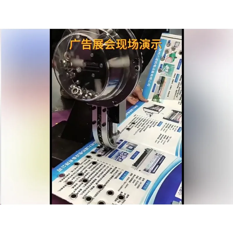 

Semi-Automatic Ringless Buckle Machine for Inkjet Cloth Light Box Fabric Tarpaulin Buttonhole Making