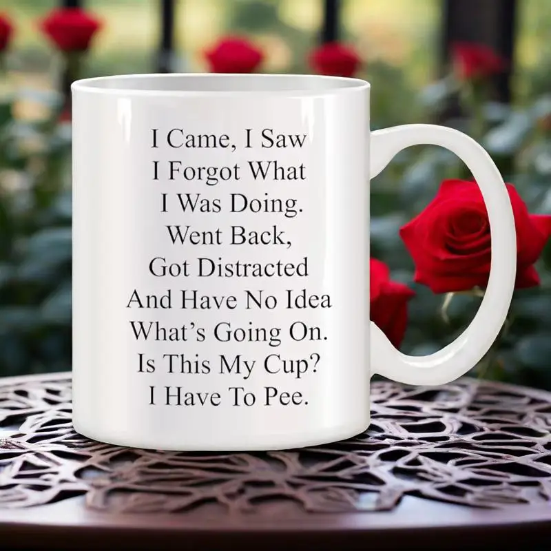 Funny Mug for Older People,Senior Citizens Mugs For Senior Women And Men Gifts Novelty Coffee Ceramic Tea Cups White 11 oz