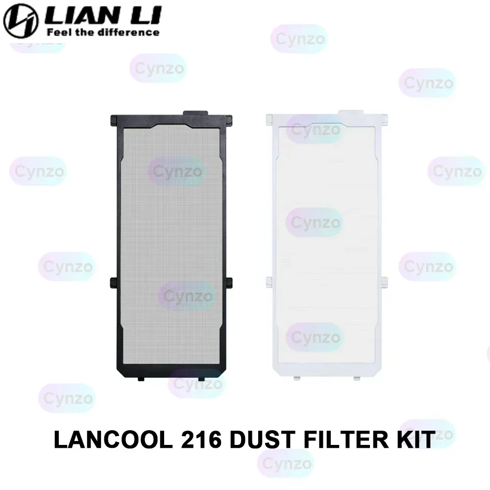 LIAN LI filtro a pannello frontale a rete LANCOOL 216 ad alta densità, rete antipolvere magnetica per custodia per Computer, accessori per armadietti per giocatori LAN216-2X/2W