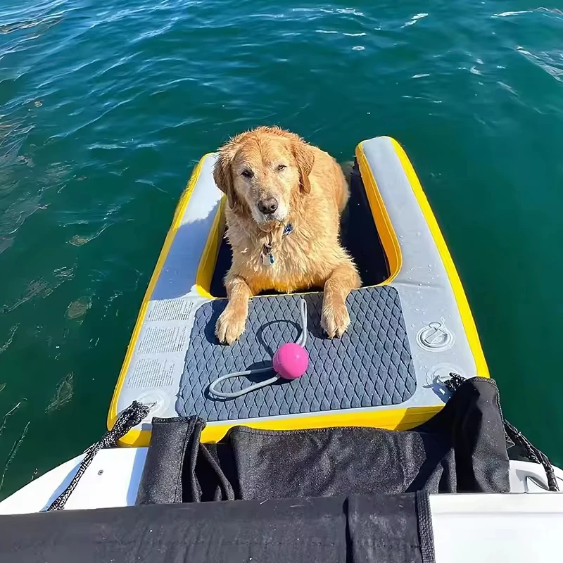 

Factory Price Cheap PVC Material Inflatable Floating Dog Ramp for Pools