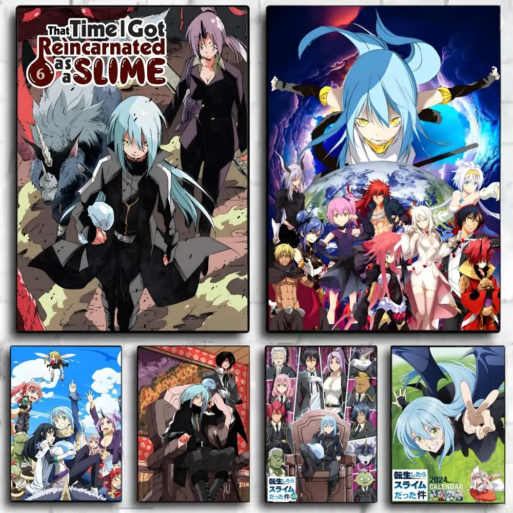 1PC T-That T-Time I Got Reincarnated As A Slime Fantasy Poster Wall Art Print Poster Decorative Mural Home Decor Gift Unframed