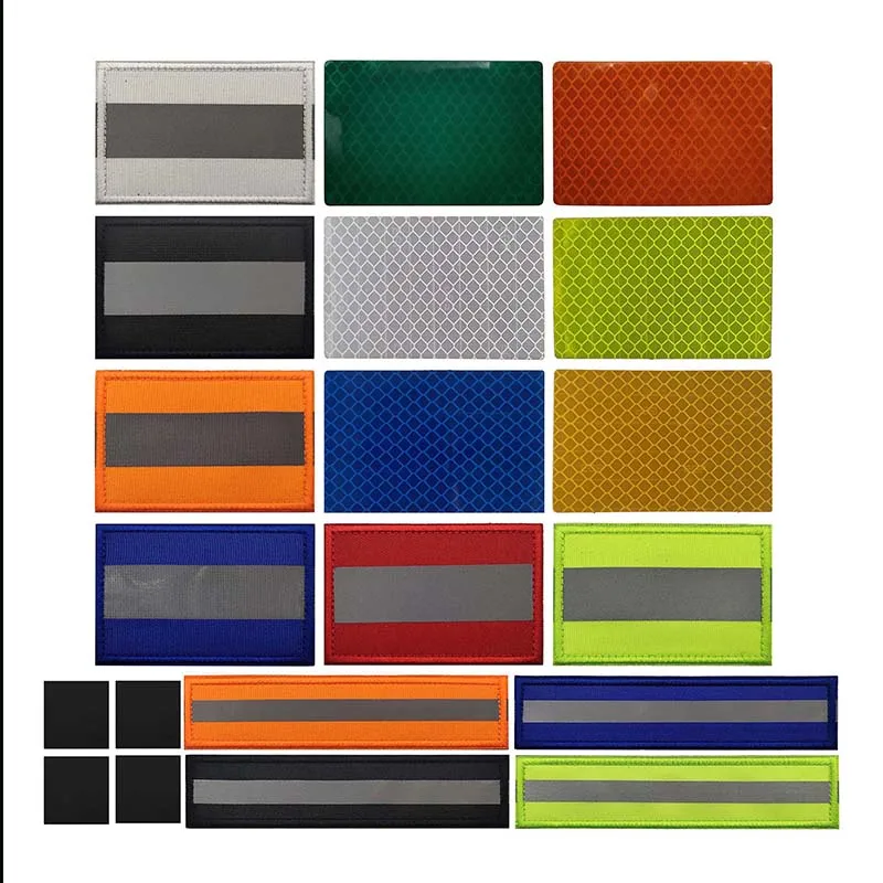 2PCS IR Infrared Reflective Safety Patch With Hook & Loop,Security Badge Military Sticker Tactical Applique for Backpack Helmet