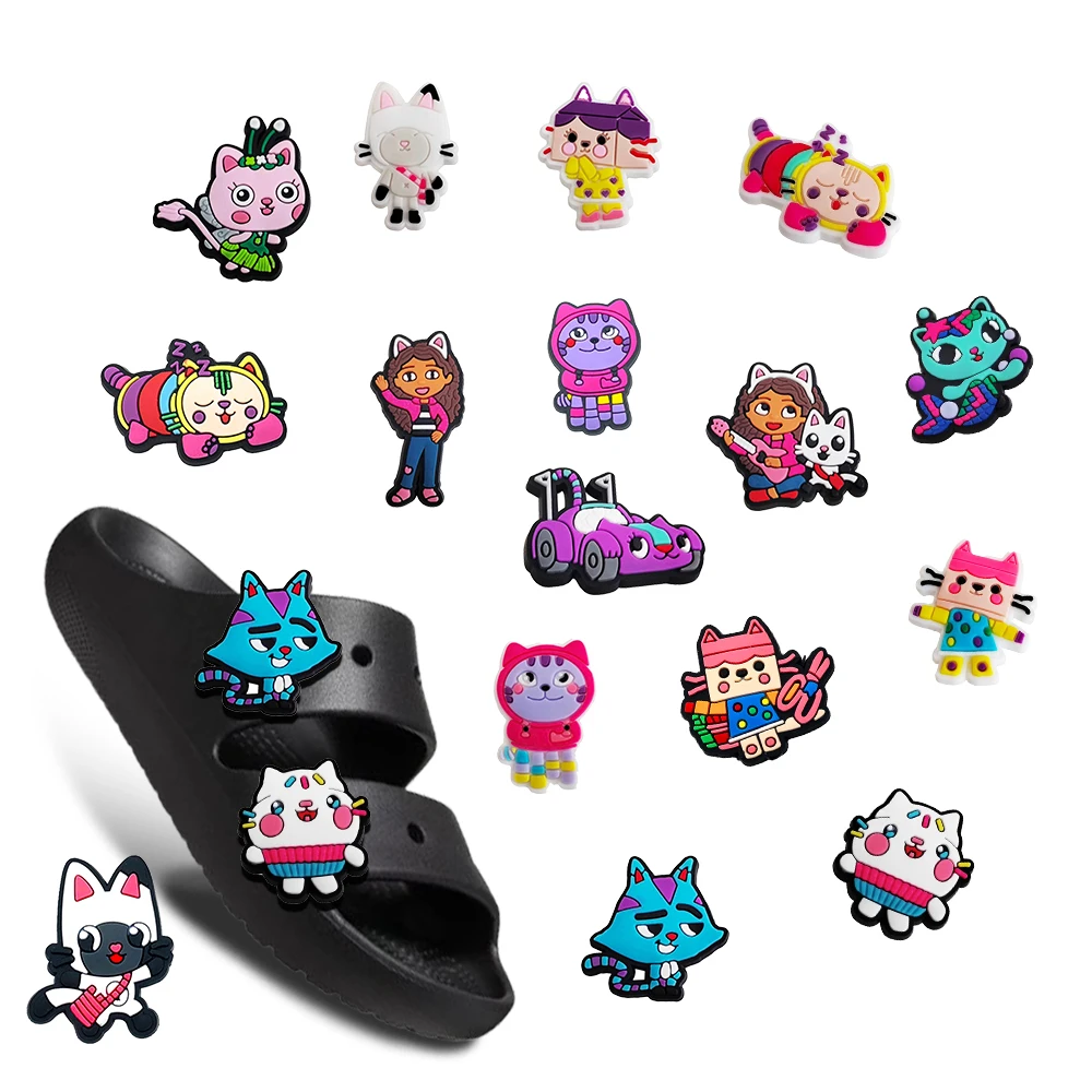 

MINISO Gabby Dollhouse Fall A/W Shoe Charms Mix DIY Craft Kit for Geological Archaeology hobbies Party Favors Kids X-mas Gifts