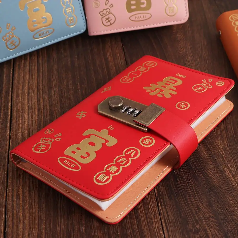 50Sheets Saving Money Binder PU Leather Refillable Budget Binder with Lock Wallet Storage Savings Handbook Account Book