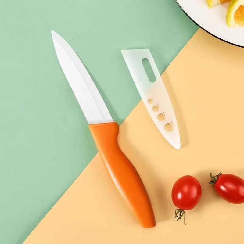 Ceramic fruit knife household ceramic knife small knife sharp portable student paring knife high hardness TB9195