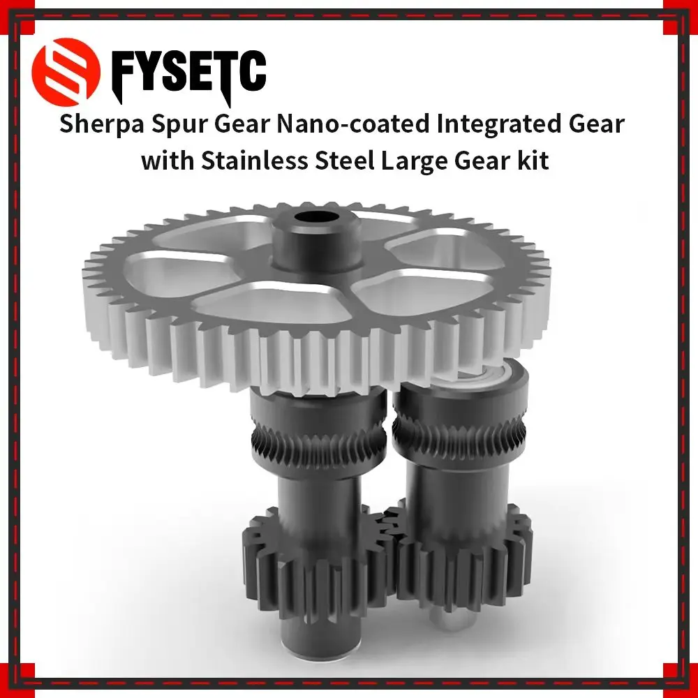 

FYSETC Sherpa CNC цилиндрическая шестерня с нанопокрытием, комплект шестерен из нержавеющей стали, высокоточные шестерни экструдера для 3D-принтера Voron V0