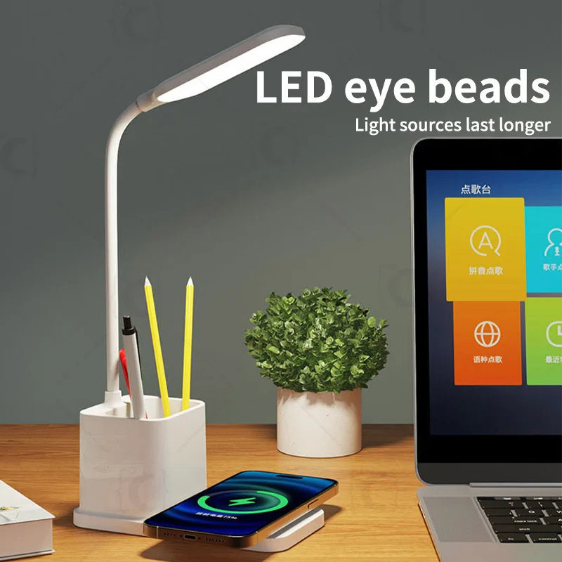 

Eye-care Desk Lamp Multifunctional Creative Pencil Desk Lamp 2 In 1 Student Eye-care Desk Lamp Dormitory Desktop Intelligent