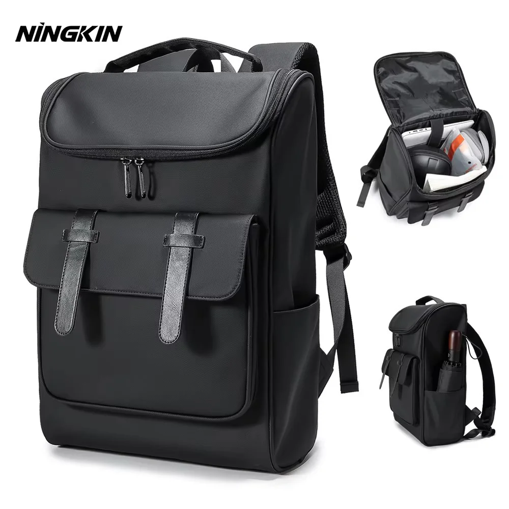 Ningkin Men's Backpack Fashion Japanese and Korean Style Male School Backpack Fit For 15.6 inch Laptop Travel Backpack For Men