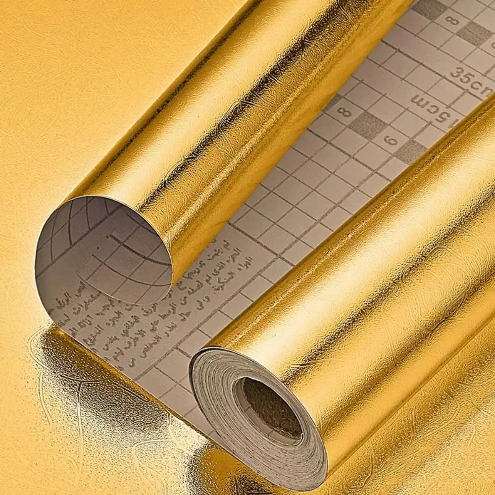 

40CMx10M Kitchen Oil-proof Sticker DIY PVC Cabinet Renovation Stickers Waterproof Thickened Kitchen Aluminum Foil Stickers