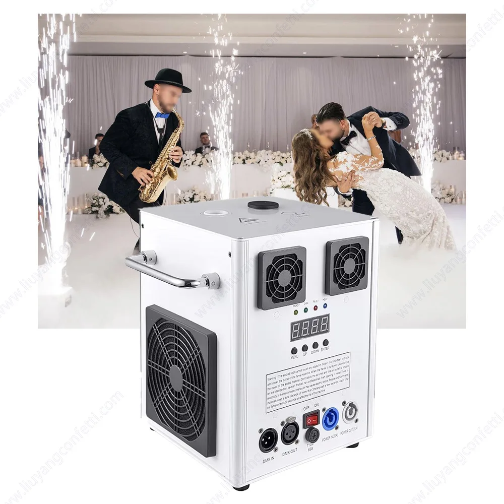 Wedding Cold Spark Fireworks Machine Special Effect Party Disco Performance Bar Event Dance Remote DMX DJ FX Proposal Stage 700W