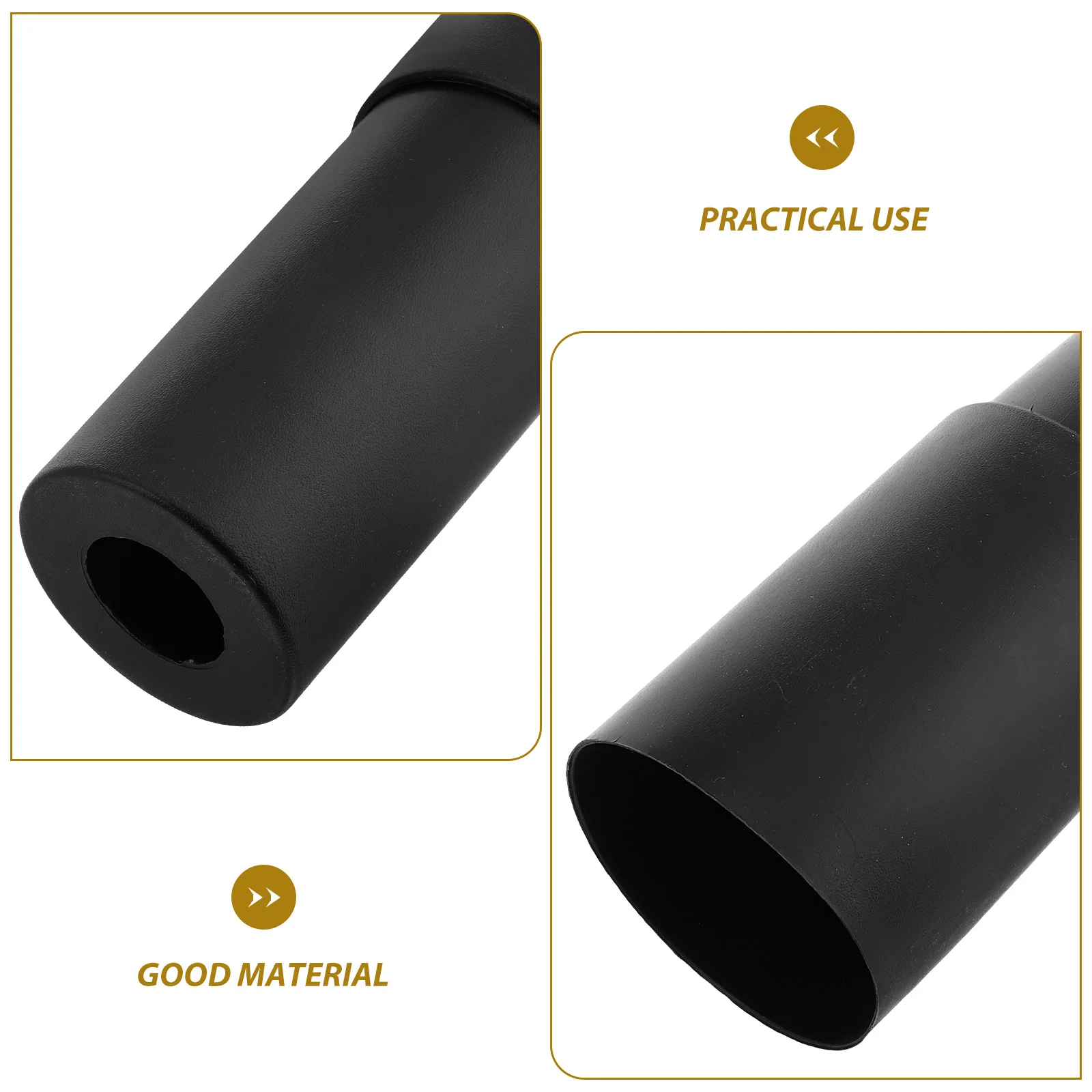 

2pcs Swivel Chair Accessories Black Plastic Telescoping Gas Cylinder Protection Cover for Office Furniture Framework Dustproof