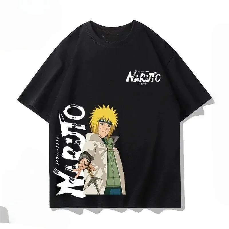 Summer Naruto Flag Mokakashi Intimate Paradise Printed Cotton T-shirt Unisex Men Women and Kids Anime Casual Street Style Top