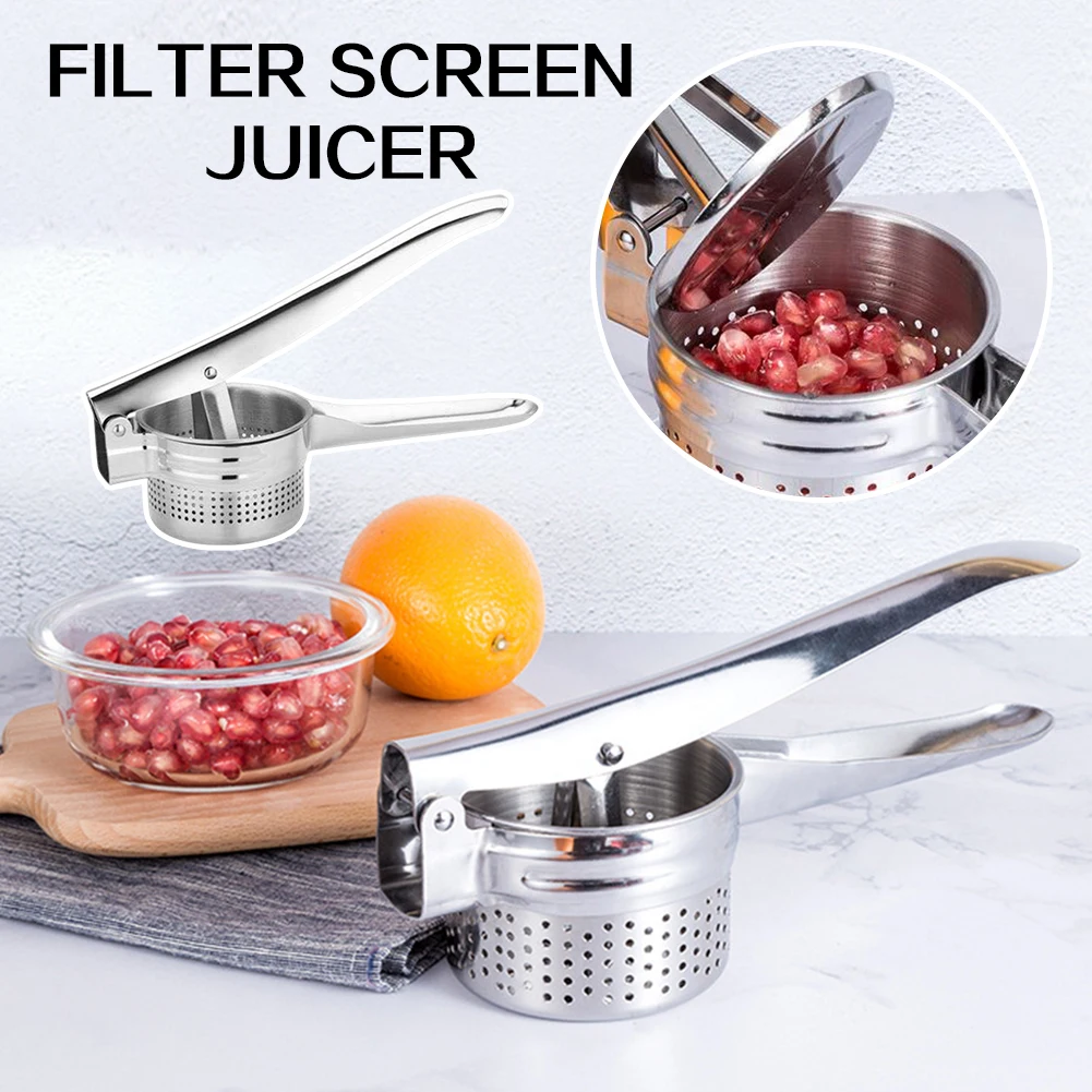 

Manual Hand Juicer,Portable Handheld Metal Citrus Squeezer,Vegetable Dehydrator For Salad,Potato Masher Kitchen Tools