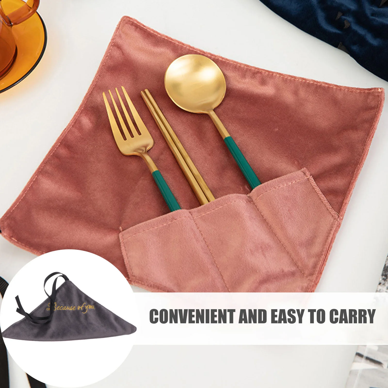 

Chopsticks Spoon Bag Cutlery Tableware Storage Travel Portable Organizer Dust-proof Breathable Home