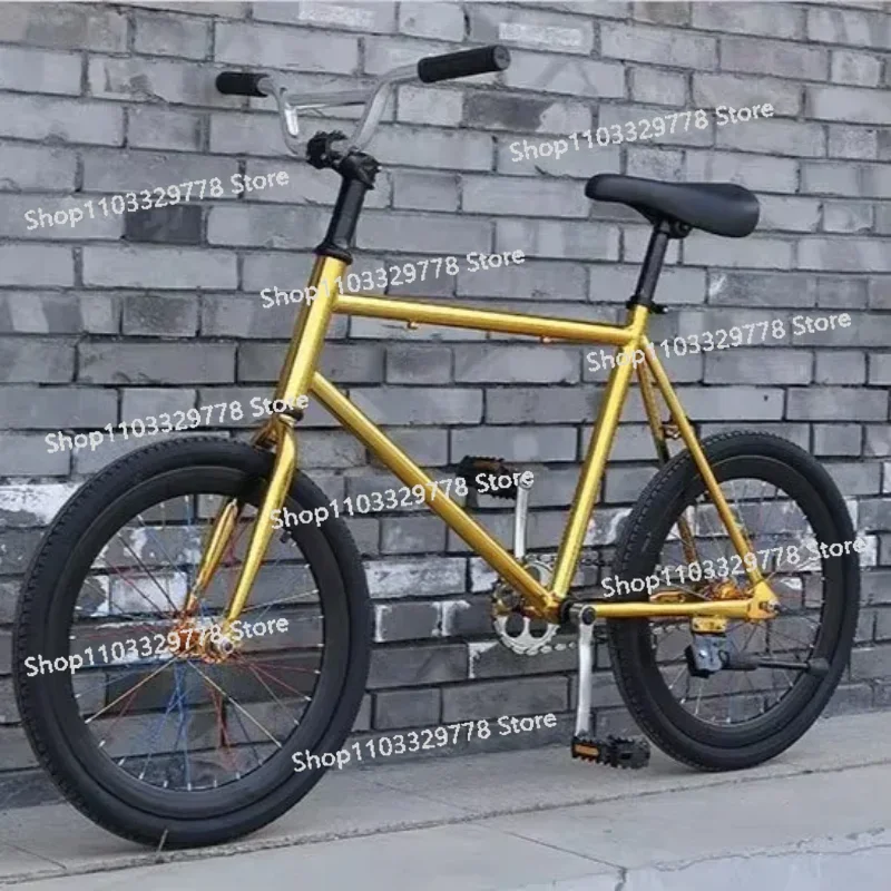Popular 20 Inch Carbon Steel Fixed Gear Bicycle Good Quality Stunt Bike Outdoor Street Sports Bike