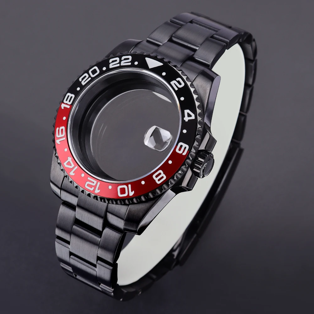 

40mm 200M Waterproof Case Sapphire Crystal For SUB GMT NH35 NH36 NH34 NH38 Miyota 8215 Eta 2824 PT5000 Movement Oyster Bracelet