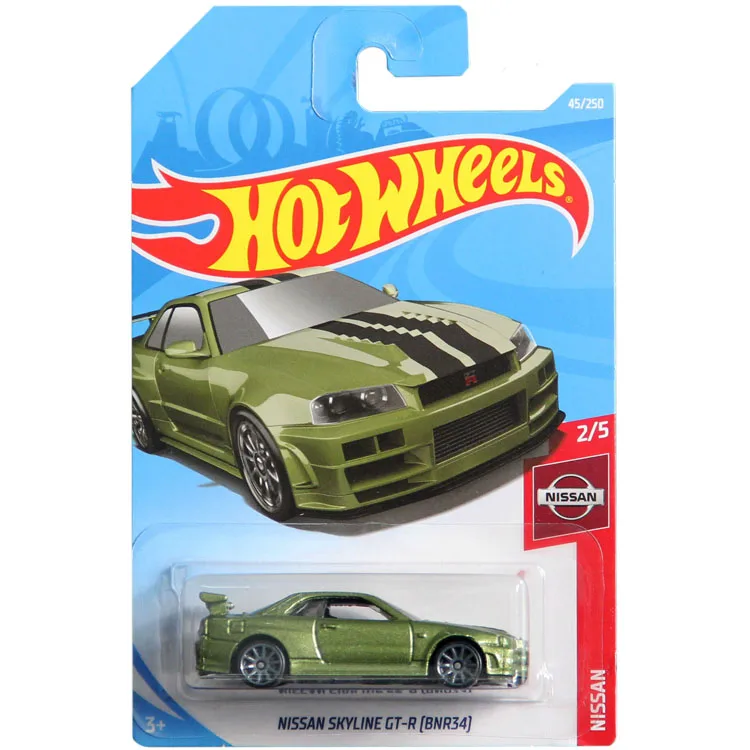 

Hot Wheels 1:64 NISSAN SKYLINE GTR BN R34 45 Collection die cast alloy car model decoration gift