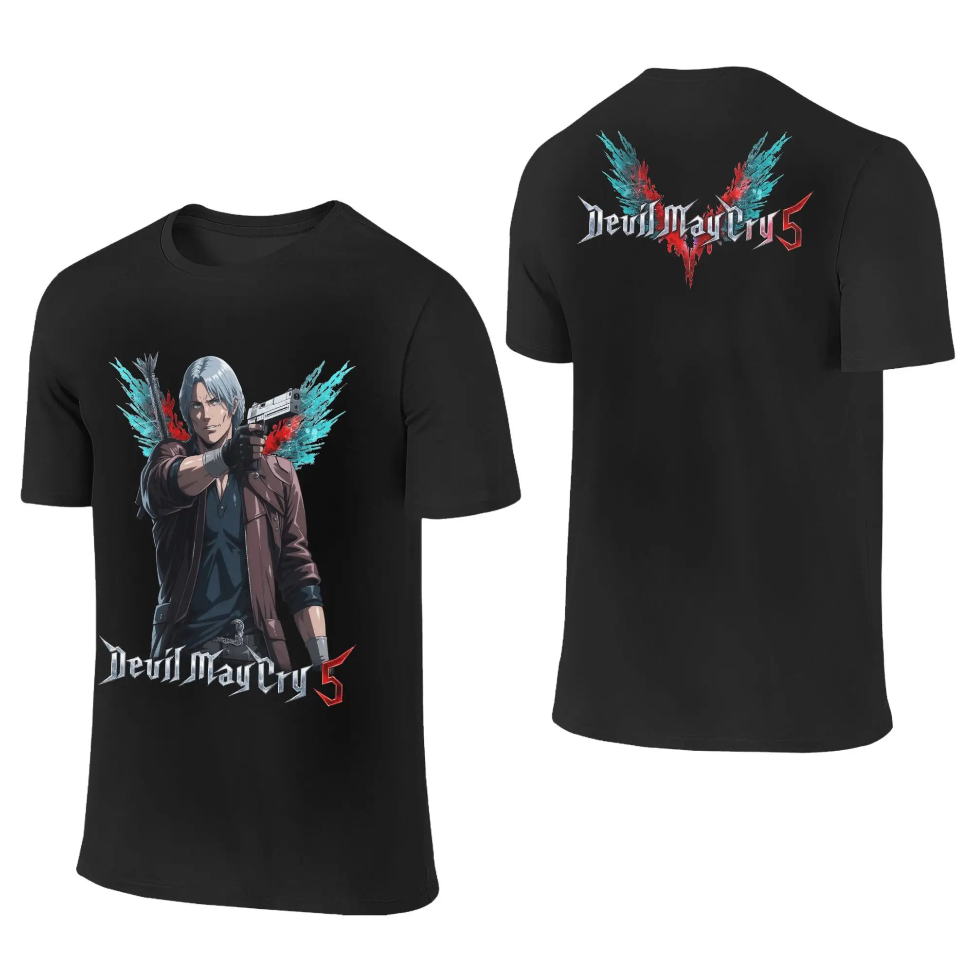 

Mens T-Shirt Devils T Shirts Fashion Anime May Crys Summer Tee Shirt Streetwear Custom Logo 100 Cotton Tops Plus Size 6XL