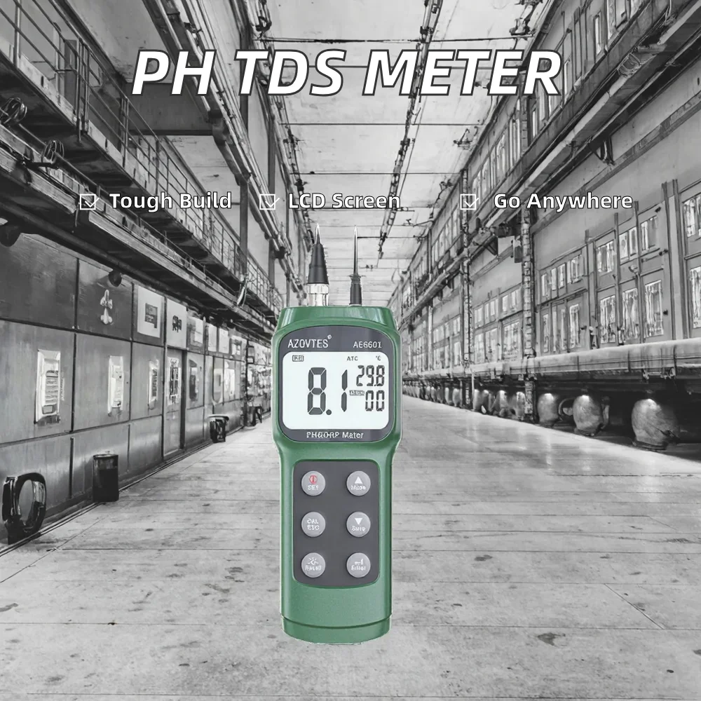 All-in-One Multi Probe Portable Water Quality Testing Equipment PH TDS Meter Temperature Sensor LCD Display ABS Material OBM