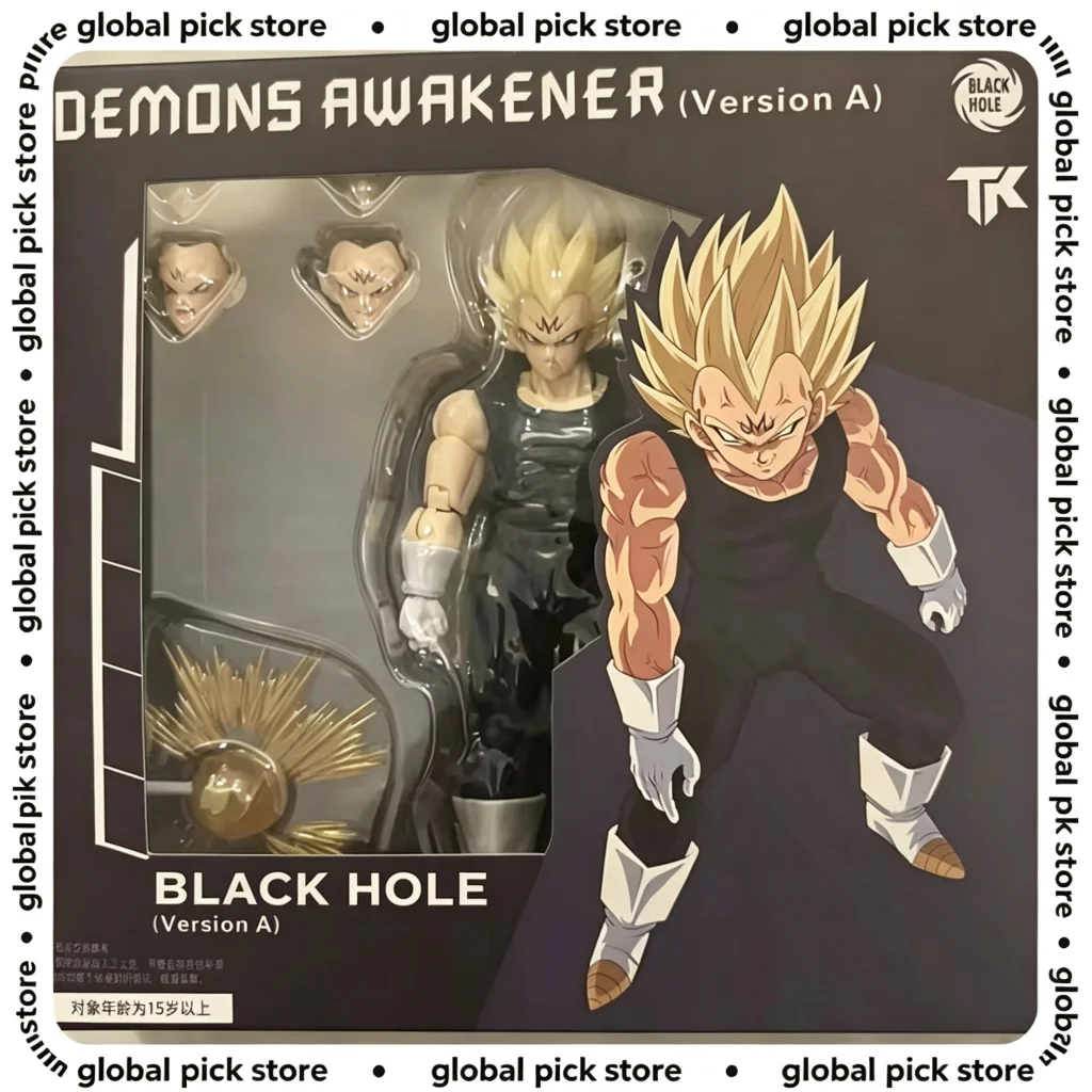 

New Black Hole Toys & Tk Anime Dragon Ball Shf Super Saiyan Ssj Majin Vegeta Battle Damage Full Power Action Figures Models Toys