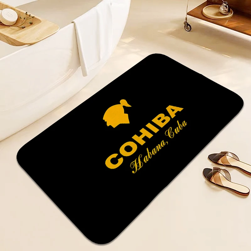 Bathroom Rug C-Cohibas Custom Room Floor Carpet for Entrance Door Mat Useful Things for Home Funny Doormat Kitchen Accessories