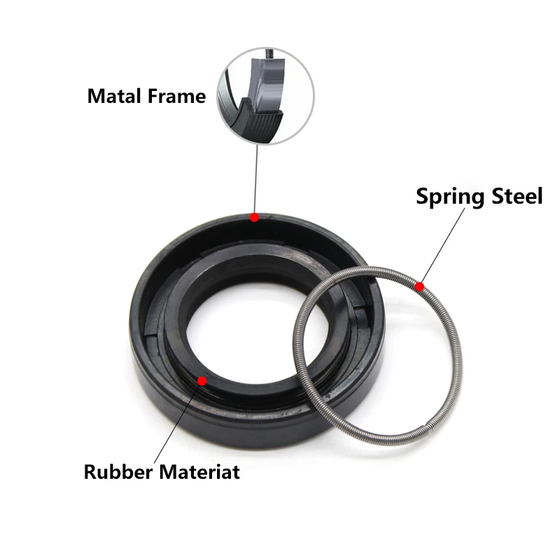 2/5pcs ID 10mm NBR Oil Seals TC-10*17/18/19/20/22/25/26*5/7/8/10mm Black Nitrile Rubber Shaft Double Lip Oil Sealing Gaskets