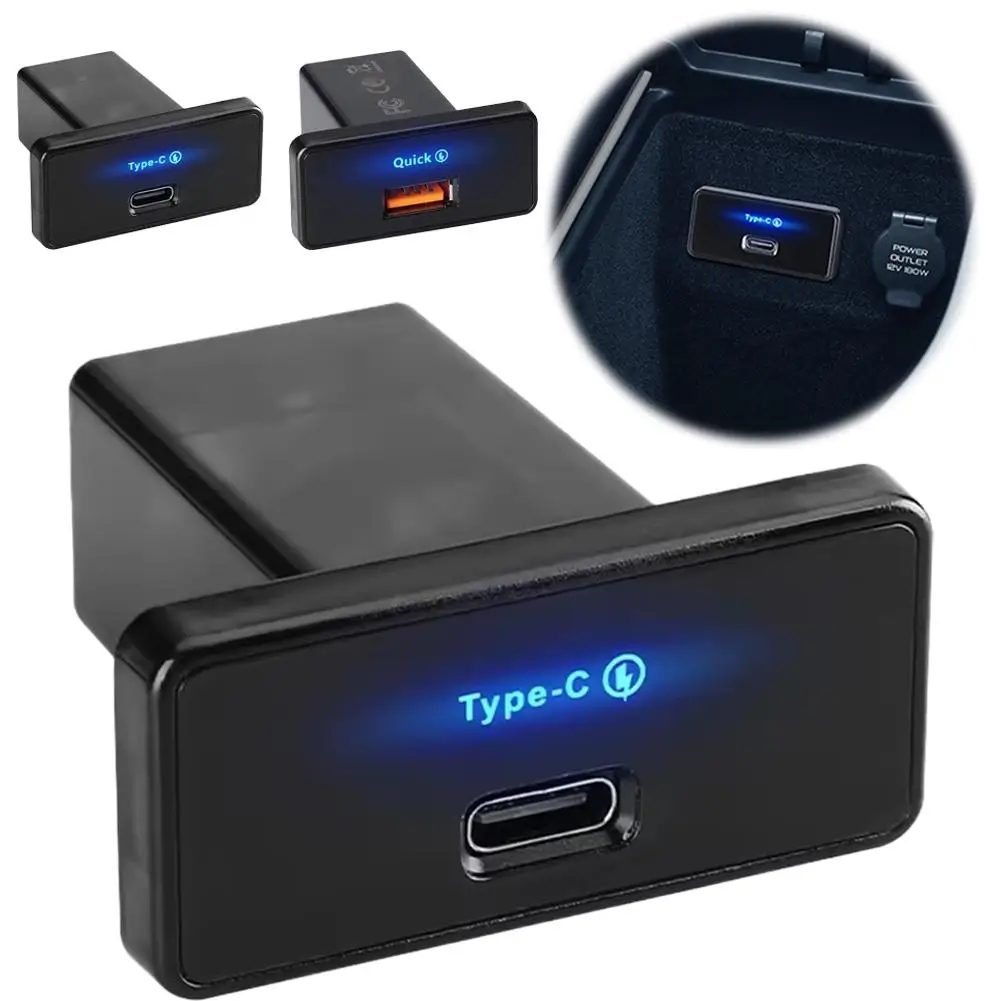 

12-24 В, модернизированное автомобильное зарядное устройство для автобуса и тренера TYPE-C + USB, сверхбыстрая зарядка, автомобильное зарядное устройство для зарядки мобильного телефона автобуса и тренера