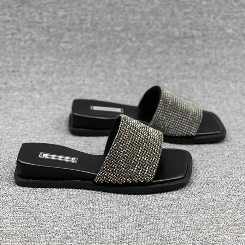 

2024 Fashion Slippers Women Flip Flops Summer Platform Flats Outdoor Beach Slides Non Slip Soft Thick Sole Zapatos Mujer Slides