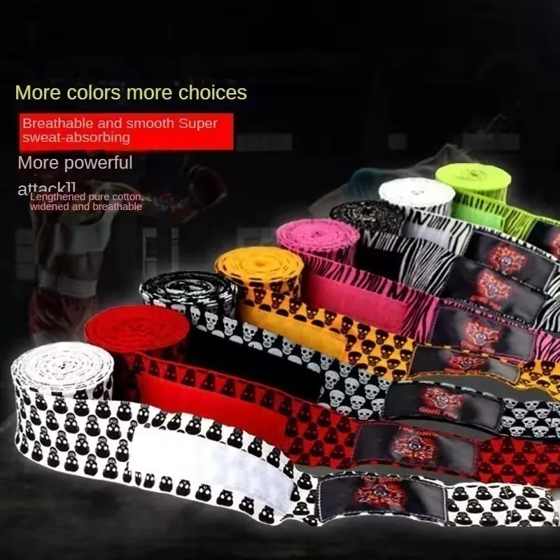 3M/5M زوج القطن الملاكمة ضمادة الملاكمة التايلاندية التايكوندو ساندا أربطة ل يلتف المعصم القتالية حماية الملاكمة التدريب الضمادات