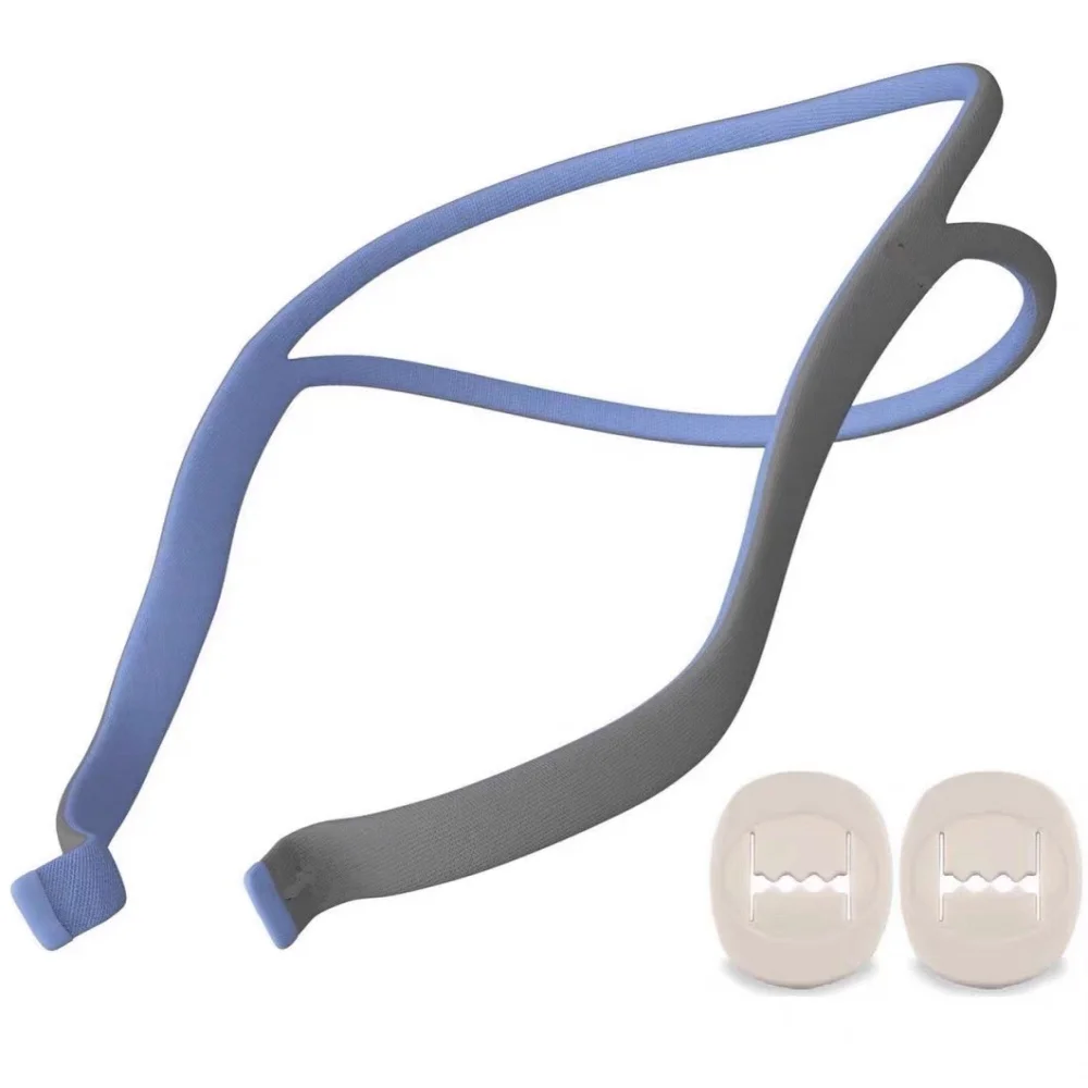 CPAP Elastic Headband Mask P10 Nasal Pillow Mask Includes 2 Adjustment Clips Suitable for Resmed Airfit P10 Nasal Mask Headband