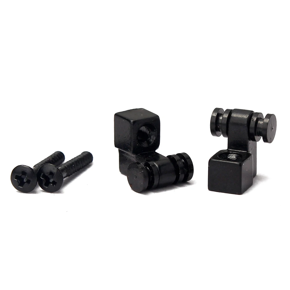 

2pcs GE05 Musical Instruments Accessories Metal Roller String Tree Retainer For Electric Bass Guitar Parts Accessories (Black)