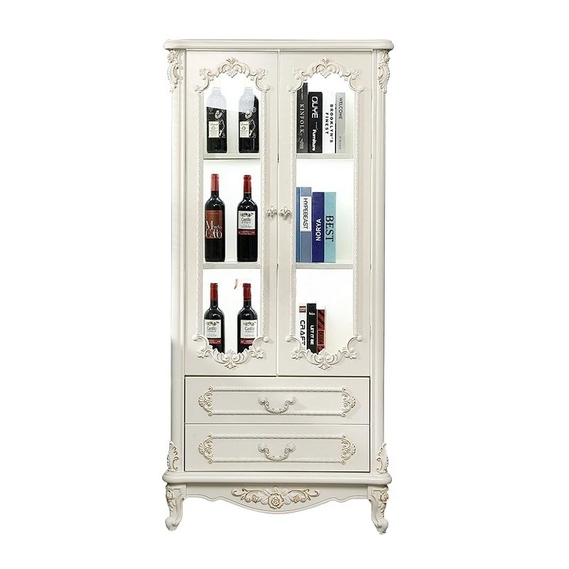

Intelligent European wine cabinet with lamp, induction locker, side , light luxury side, corner