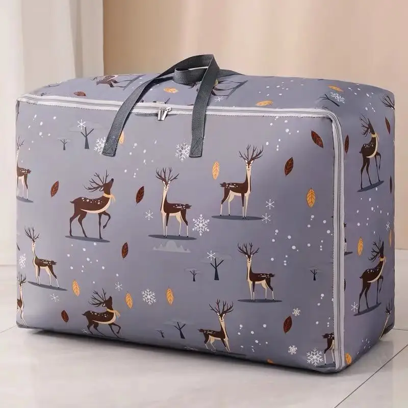 

Плотная пылезащитная сумка из оксфордской ткани для хранения одеял, большая вместимость, для дома и общежития, для одежды, утолщенная, водонепроницаемая